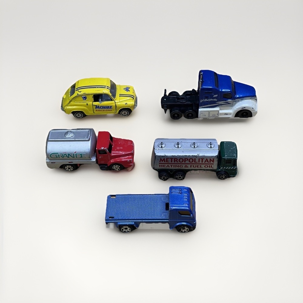 Lot of 5 Maisto Matchbox Diecast Cars Trucks Mixed Toy Bundle